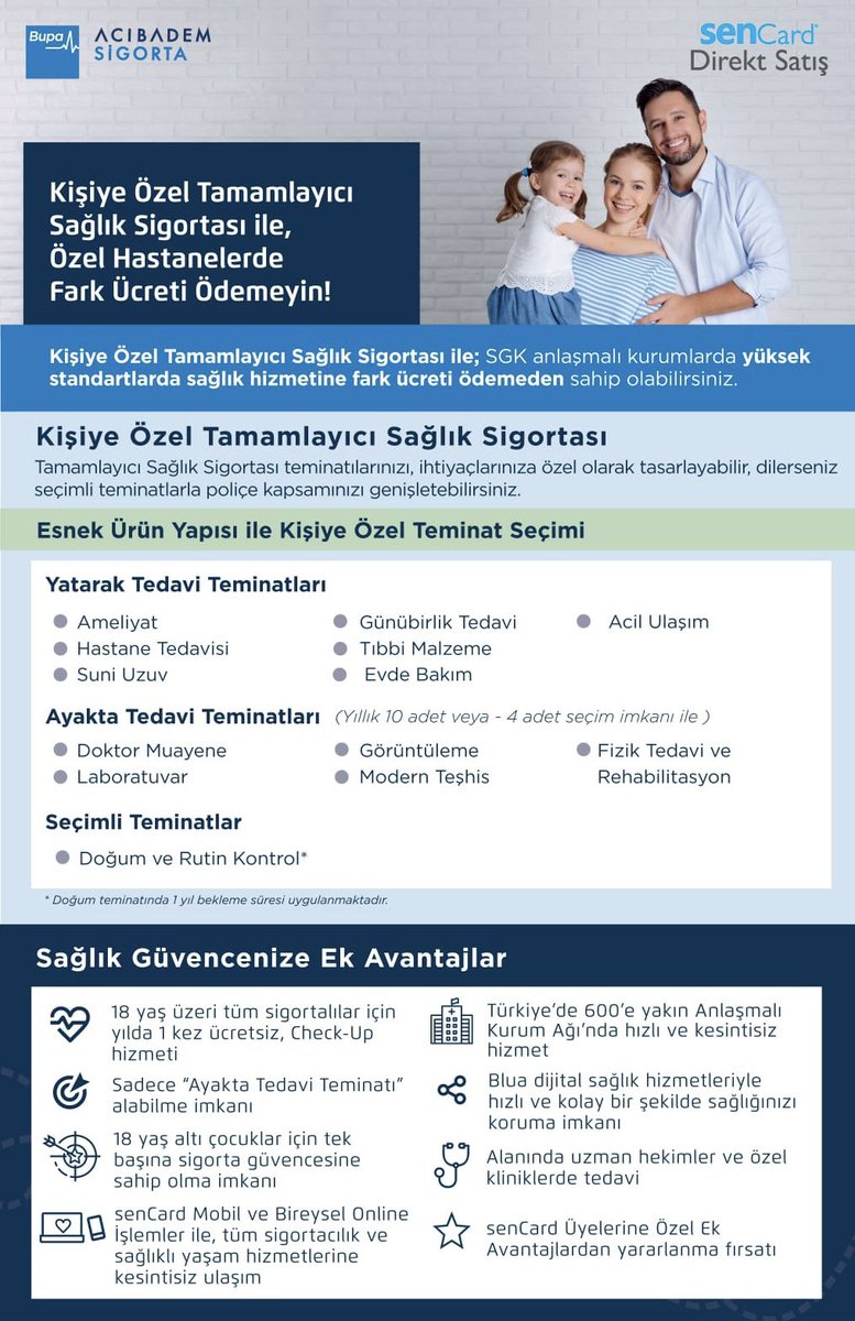 enesssyu's tweet photo. 📌 “Sağlığınız güvende mi?”
Hastane masrafları artık bütçeleri zorlayabiliyor.

Sağlık Sigortaları ile:

✔ Özel hastanelerde rahatça muayene olabilirsiniz
✔ Uygun primlerle kendinizi güvenceye alabilirsiniz
✔ Acil durumlarda yüksek faturalarla karşılaşmazsınız. https://t.co/7KNApob42R