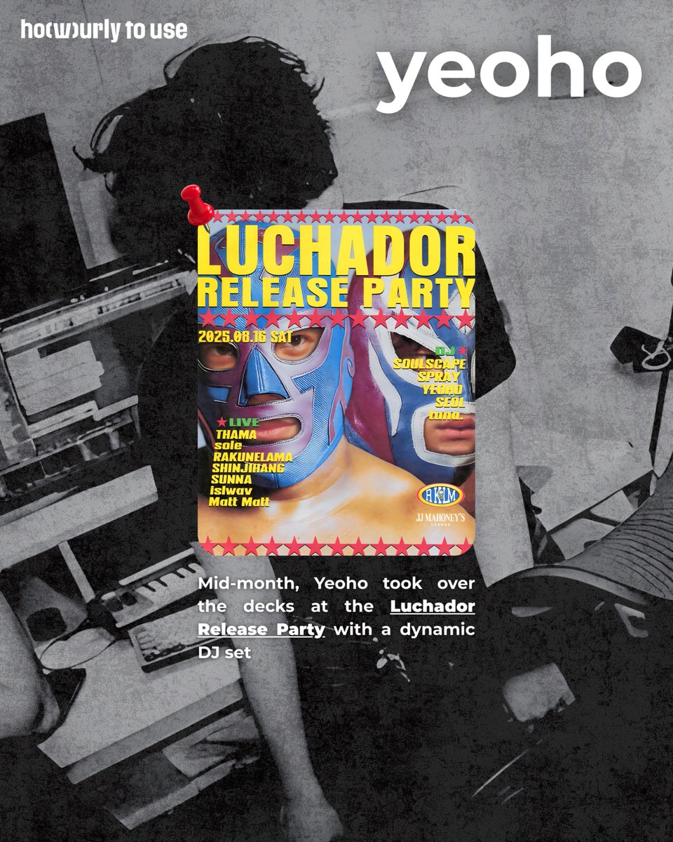 howurlytouse's tweet image. #HOWTOPROJECT | 𝗵𝗼𝘄𝘂𝗿𝗹𝘆𝘁𝗼𝘂𝘀𝗲 Digital Magazine – Highlights of the Month ✨

Inside 𝗵𝗼𝘄𝘁𝗼𝘂𝘀𝗲 Vol. 7 – August Issue

In Vol. 7, the spotlight shines on each step our artists take this summer. ☀️

aiai with Summertime Report era, Yeoho spinning decks at a release…