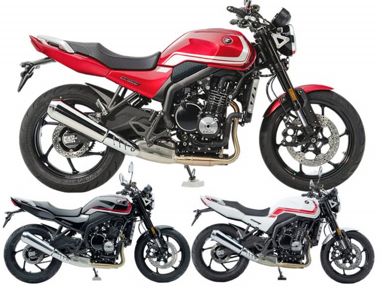 PutiMotor's tweet photo. 重慶ショーに出展予定の🇨🇳ZXMOTO「500F」が、ホンダ「CB400」にそっくり❗️

スチール製ダイヤモンドフレームに、73psを発揮する470ccの並列4気筒を搭載。

装備重量175kg、シート高795mm。

倒立フォーク、アナログ二眼式のメーター、メガホン型マフラーを採用。

https://t.co/Y9mOBY4CWB https://t.co/3aj1PUeGgD