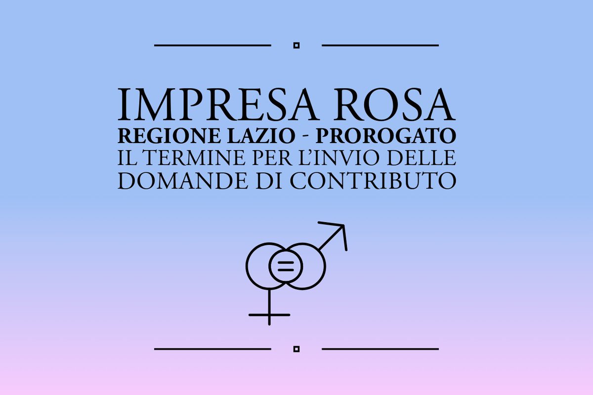 Proroga Avviso “Impresa Rosa” – Regione Lazio
C’è tempo fino alle 17:00 del 20 dicembre 2025 per partecipare e ottenere contributi per micro e piccole imprese.
regione.lazio.it/notizie/pari-o…
#Dasaraegister #PdR125 #ParitàdiGenere #Inclusione #Certificazione #ImpresaRosa #RegioneLazio