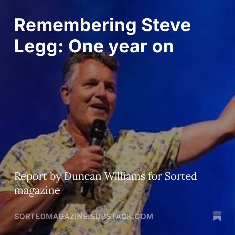 One year on, we remember Steve Legg not only as a gifted entertainer and editor, but as a servant of the Kingdom who never lost sight of the message he was called to share. 

open.substack.com/pub/sortedmaga…