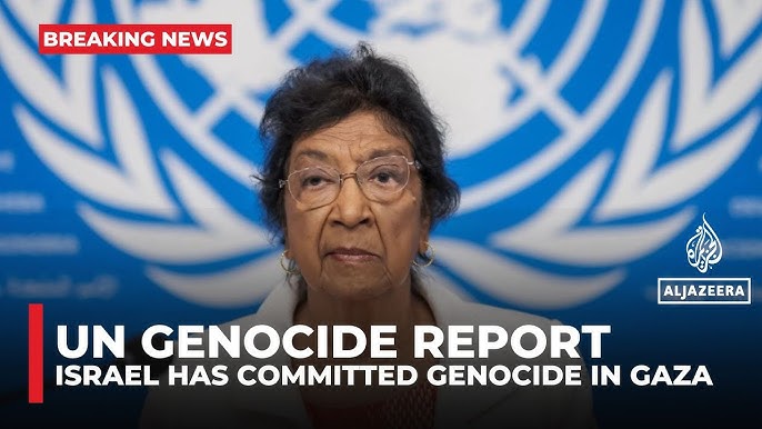 Comissão da ONU concluiu que o governo de Israel está cometendo GENOCÍDIO em Gaza.

Segundo documento (1) publicado pela comissão, as forças israelenses cometeram e continuam cometendo quatro de cinco atos de genocídio definidos sob a Convenção sobre Genocídio de 1948... 👇🏼