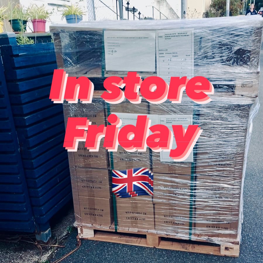 DamienSaunder's tweet photo. The UK shipment of @mapsonvinyl has arrived!! Available through @StanfordsTravel from this Friday. Limited copies available—grab a copy while stock lasts. https://t.co/2a7spvP6SI