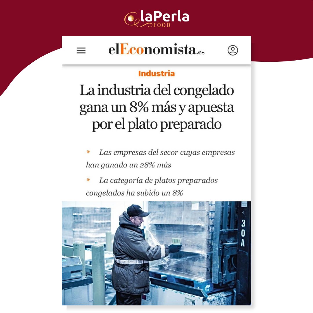 LaPerlaFood's tweet photo. ⚪ ACTUALIDAD: El mercado del congelado crece +8 % en el 1er semestre de 2025.

¡En La Perla Food reafirmamos nuestro compromiso: seguir innovando para ofrecer soluciones sostenibles y de calidad!

Artículo completo
🔽🔽🔽
 https://t.co/xvcDlf2zMn

#laperlafood
#frozenespaña https://t.co/nD8of6zfk8