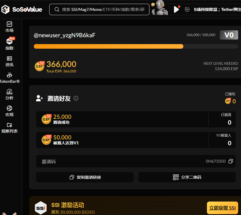 PepitozoS's tweet photo. @SoSoValueCrypto
 SOSO你的好友赠送了你 10,000 SoSoValue 经验值！ 🎉现在注册SoSoValue，解锁所有强大功能，免费使用！🚀

#SoSoValue: https://t.co/HYgc4Q00t6 https://t.co/j2wpABx07L