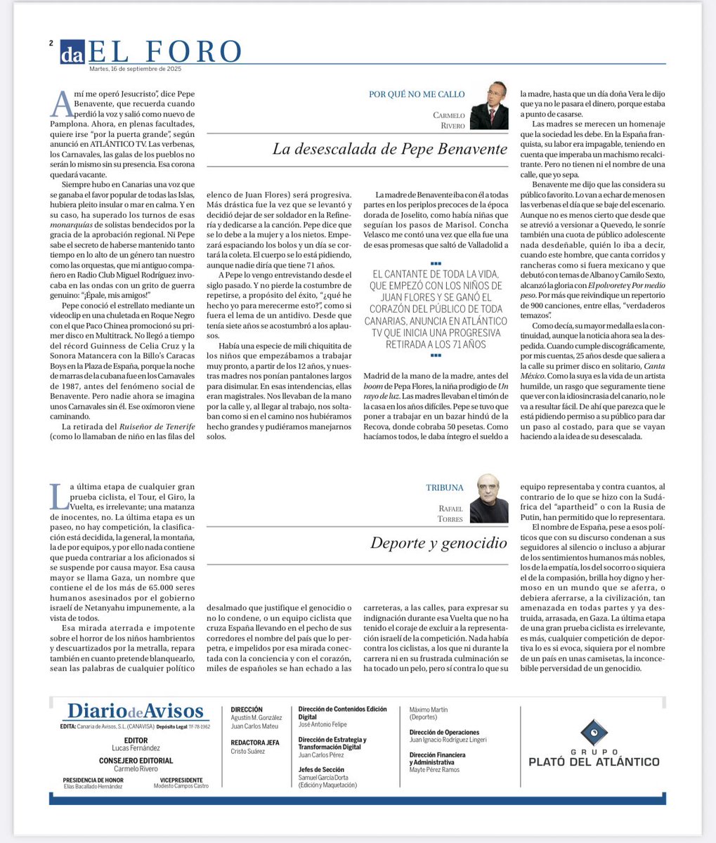 El adiós de Pepe Benavente