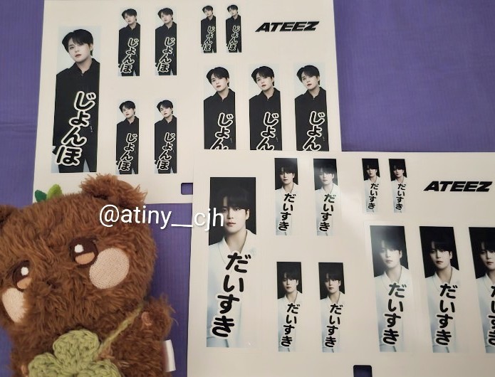 ateez 生写真 ステッカー ATEEZグッズ シール シールセット 98枚 エイティーズ 2024