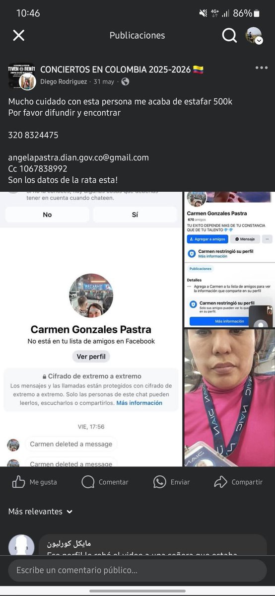 Jekimalu's tweet photo. @Tuboletaoficial está estafa fue con el correo https://t.co/5i9cGOnPSK.co@gmail.com https://t.co/6r4eKKFfwr