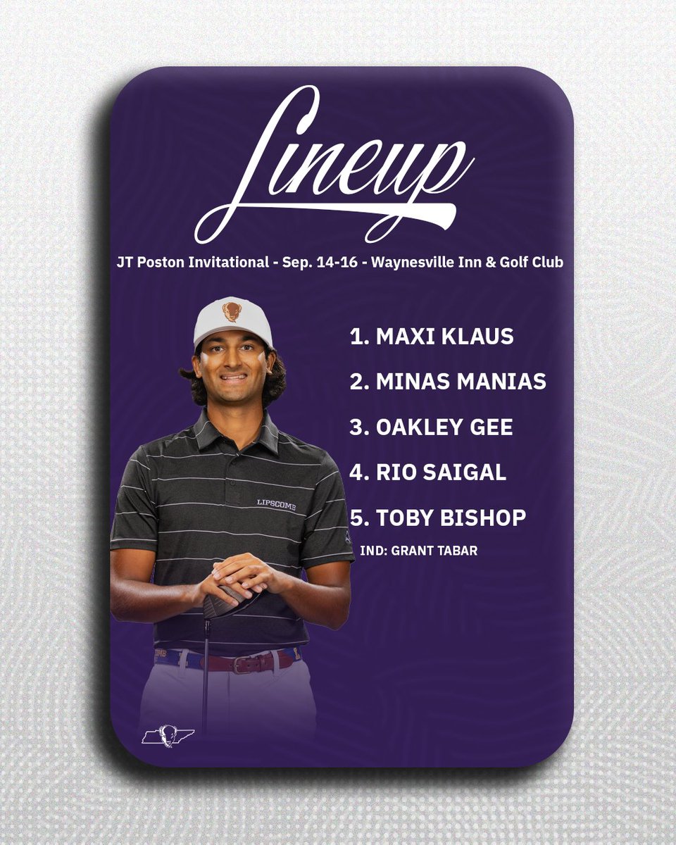 🆚 JT Poston Invitational
📍 Waynesville, N.C.
⛳️ Waynesville Inn and Golf Club
📊 ow.ly/UJwZ50WXgYa

#IntoTheStorm ⛈️ | #HornsUp 🤘