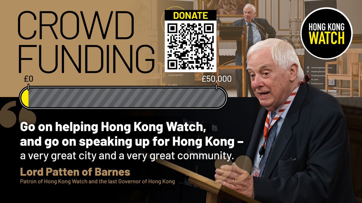 hk_watch's tweet image. Hong Kong Watch is aiming to raise £50K to develop our international human rights work in 2026. Join us as we continue to stand with the people of #HongKong 👇

donorbox.org/hong-kong-watc…
