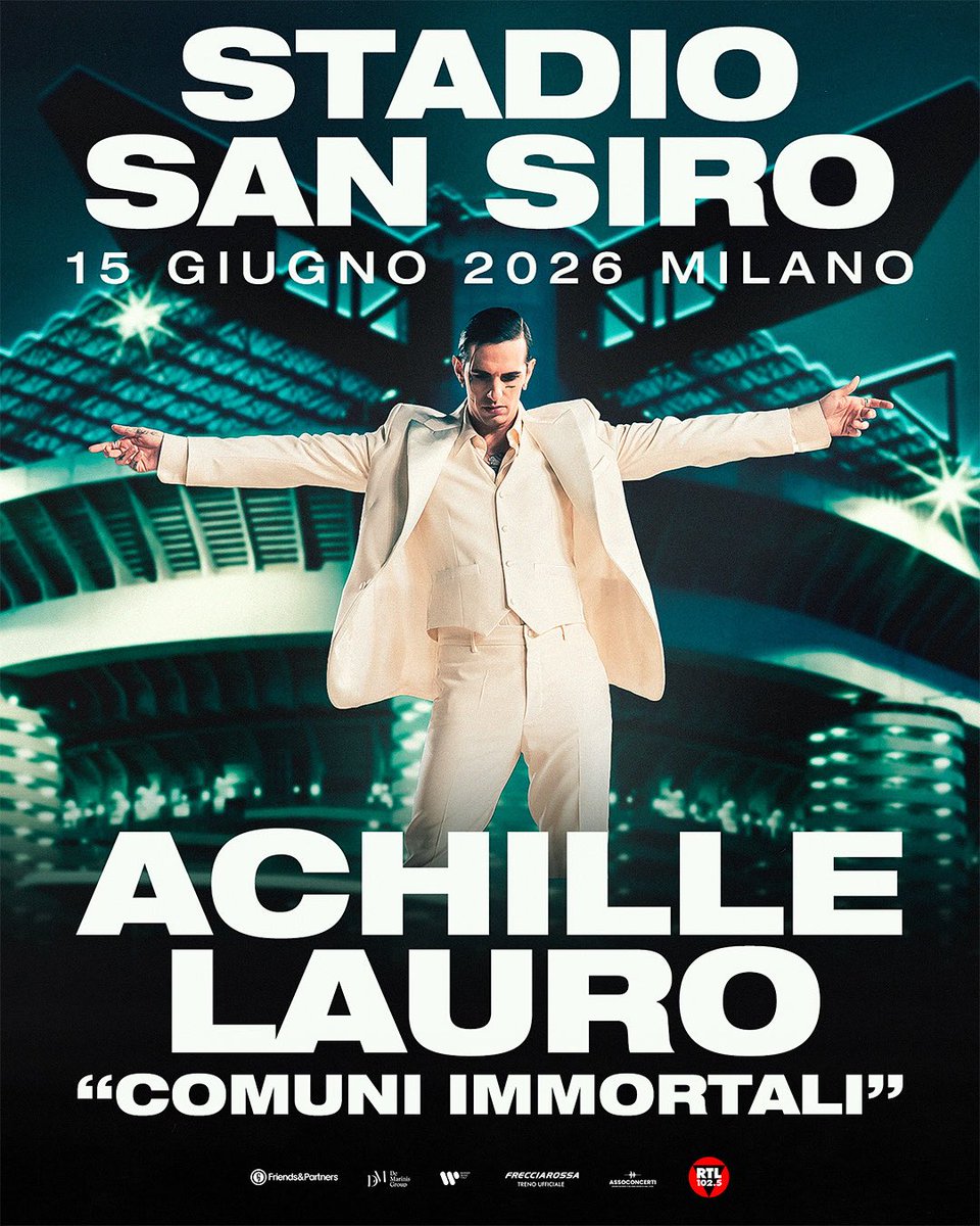 FUORI ORA I BIGLIETTI DEL NOSTRO PRIMO SAN SIRO. SARÀ INCREDIBILE.
SOLO PER 1 NOTTE. 
PER SEMPRE NOI. COMUNI IMMORTALI

ticketone.it/artist/achille…