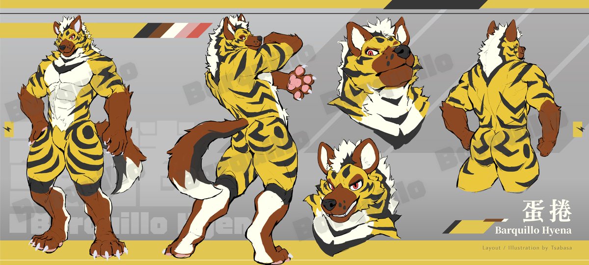 Kuromatsu_wolf's tweet photo. Self-introduction  

Name: 黑松 Kuromatsu  
Species:  Wolf  
Studio:🪡@kigurumikagetsu
Date of birth: 2020/6/30   

Name: 蛋捲 Barquillo  
Species:  Hyena  
Studio:🪡@BK_fursuit
Date of birth: 2025/6/29  

📸:@DragonWolf_AD  
🎨🖌️:@Tsabasa_ https://t.co/hZk2tC63to