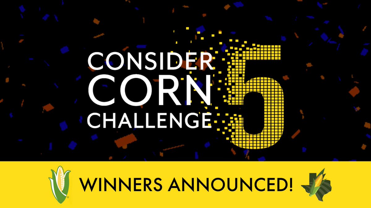 TexasCorn's tweet image. ✨Big ideas. 🌽Real impact. Meet the winners of the #ConsiderCorn Challenge V, where innovation meets opportunity in the #bioeconomy. 
➡️ Full details: ncga.com/ConsiderCorn