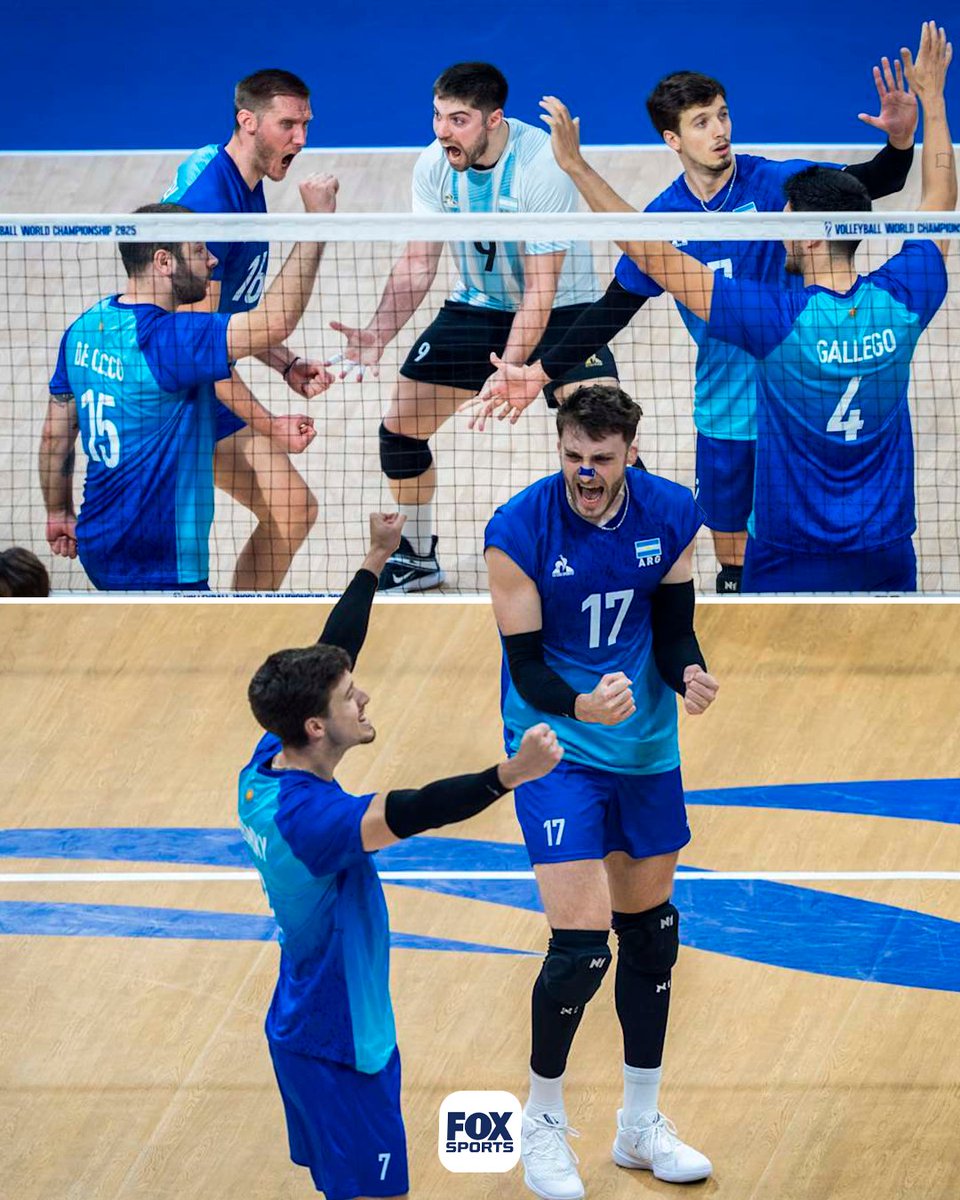 FOXSportsArg's tweet image. #Vóley | ¡Ganó Argentina! 🙌🇦🇷 Los dirigidos por Marcelo Méndez vencieron a Corea y quedaron a un paso de los 8vos de final del Mundial.

ARG 🇦🇷 3 - COR 🇰🇷 1 (25-22, 23-25, 25-21, 25-18)
👉 Si Francia derrota a Finlandia, la Selección estará en 8vos.