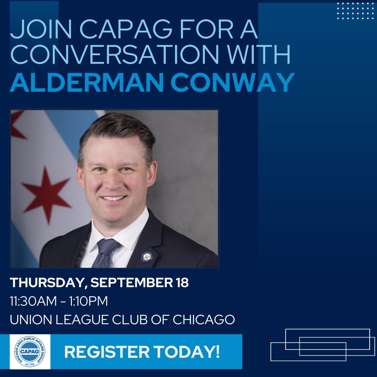 CAPAG (@capagsays) on Twitter photo LAST CHANCE! If you haven’t already, get your ticket today to join our CAPAG Conversation with Alderman Conway this Thursday. Register here: eventbrite.com/e/capag-conver… LAST CHANCE! If you haven’t already, get your ticket today to join our CAPAG Conversation with Alderman Conway this Thursday. Register here: eventbrite.com/e/capag-conver…