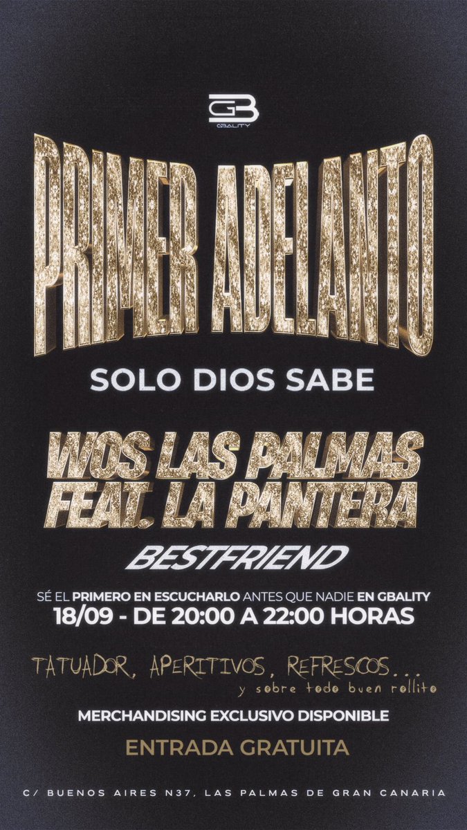 WosUGC's tweet photo. Este jueves "BEST FRIEND" con mi hermanito @LaPanterabby 👑 

Gran canaria nos vemos un poco antes, que ganas tenía yaaaa

Primer adelanto del disco, faltan solo dos diasssss 🥳 https://t.co/7fbguz0zXp