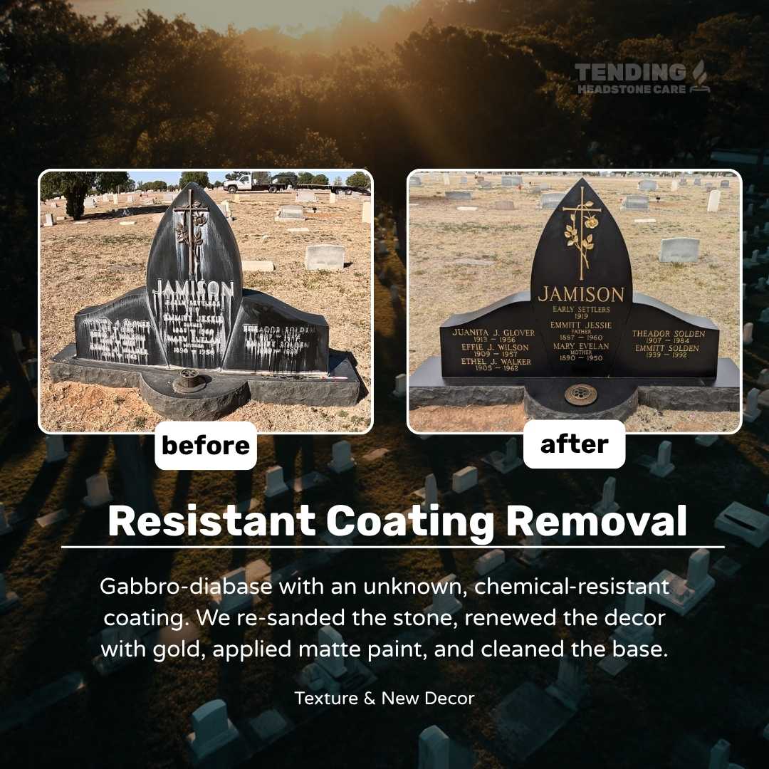Tending_app's tweet photo. Resistant Coating Removal 🕊 #Tending #headstonerestoration #headstonecleaning https://t.co/10WEDT2CSS