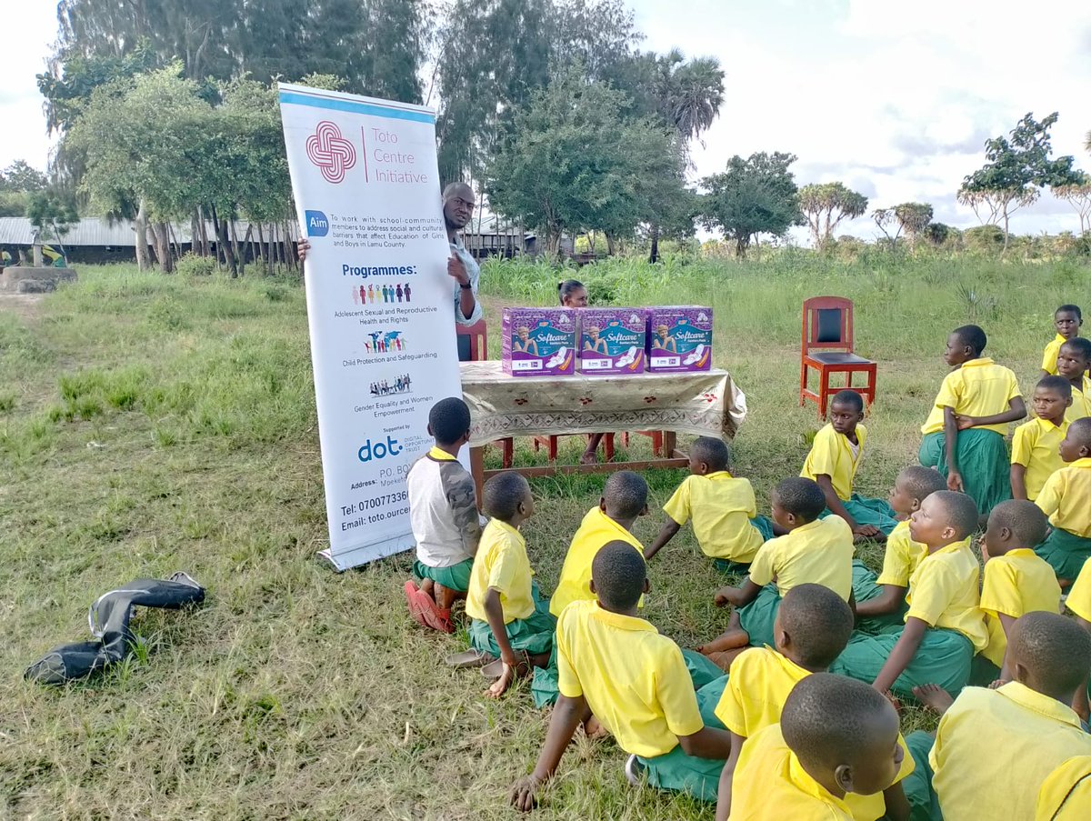 We support girls in Lamu with menstrual health education and sanitary pads. Every girl deserves to learn in dignity without missing school. #PeriodEqualityForAll