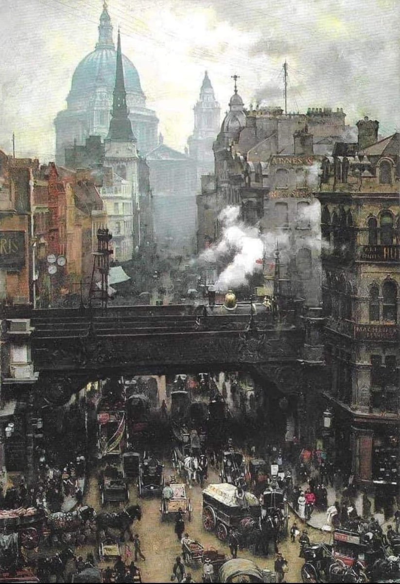 London 1930s Oil Painting...