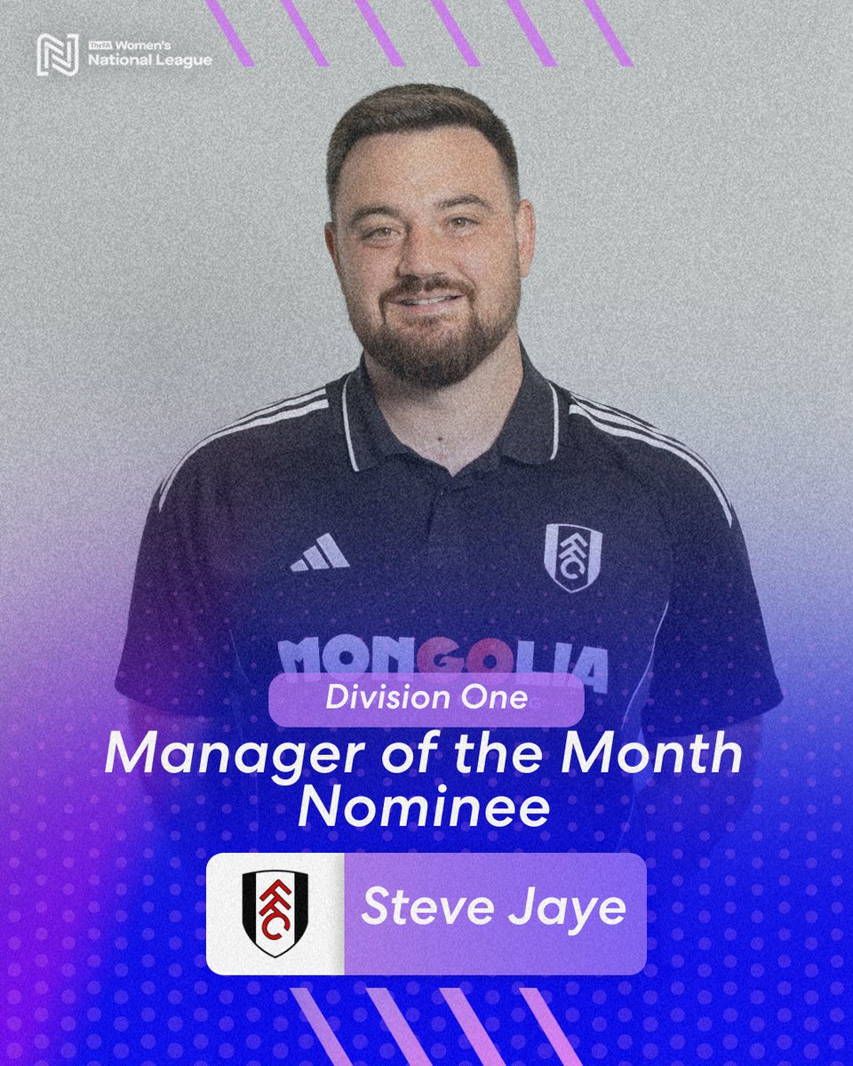 FAWNL's tweet photo. Steve Jaye - @FulhamFCWomen
Newly-promoted Fulham were undefeated in the division in August with three wins from three, scoring nine goals in the process.
It saw them sit level on points with the division leaders London Bees at the end of August.
#FAWNL https://t.co/rOYrc6GMvL