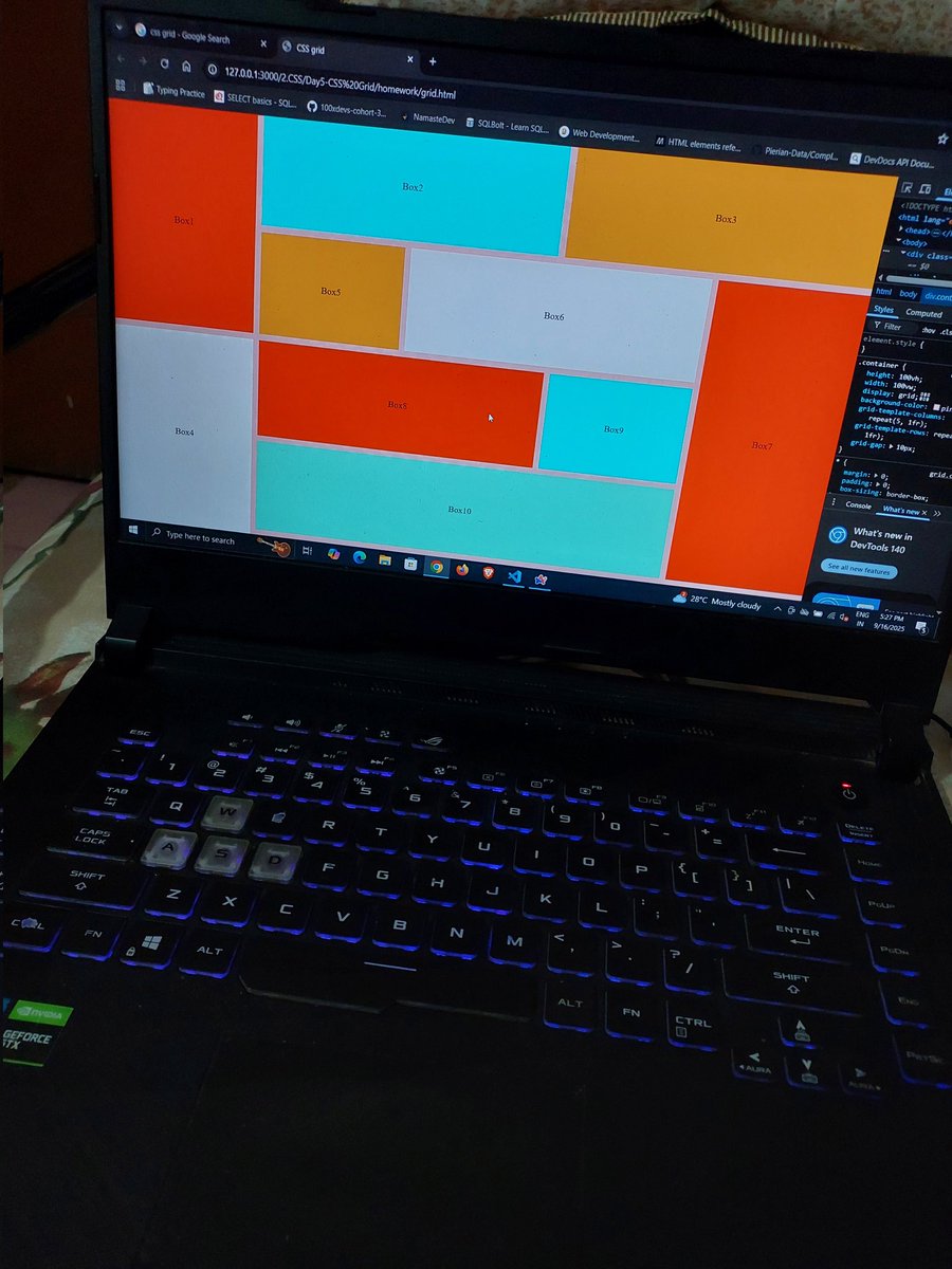 _abhijeet13's tweet image. Day 11 of #WebDev 🚀
Dive into CSS Grid today — the ultimate tool for building modern, responsive 2D layouts 🎨⚡

Combined CSS Grid + Flexbox to build clean, modern &amp;amp; responsive layouts. 💻✨

#100DaysOfCode #CSSGrid #WebDevelopment #Frontend #LearnInPublic