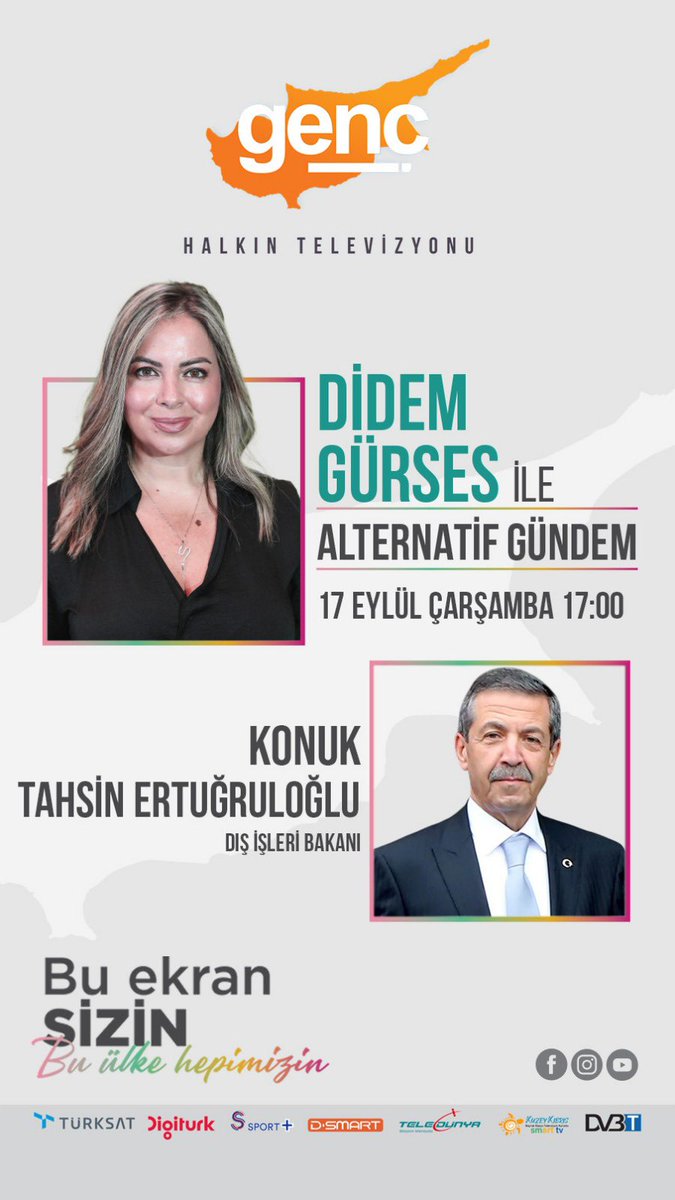 Didemgurses's tweet photo. Alternatif Gündem Çarşamba saat 17.00’de Genç TV’de https://t.co/jMkv0SZLY8