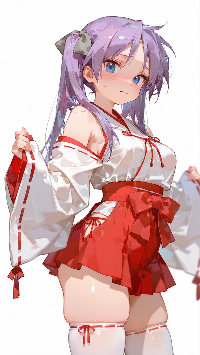 今年の巫女装束はいつもと様子が違うようです😌

#らきすた #柊かがみ