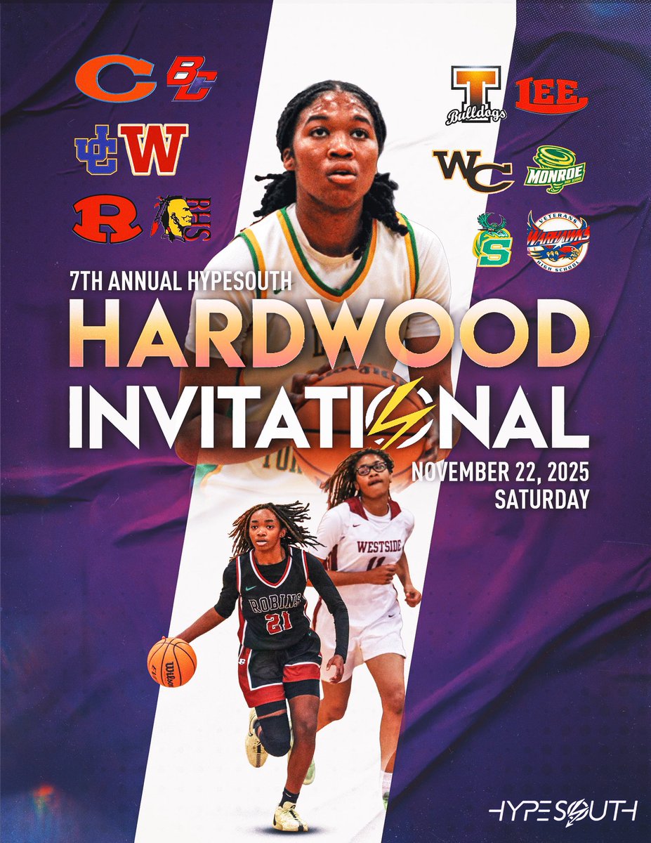 ICYMI: Get ready for one of the most LOADED pre-Thanksgiving high school hoop event’s in the Peach State, the 7th Annual Hardwood Invitational.

📍 Macon, Ga
🗓️ Nov 22nd
⛹🏿‍♀️ Girl’s Basketball

✔️ Nationally &amp; State Ranked Prospects
✔️ Top-10 GHSA Squads
✔️ Unmatched Media + more