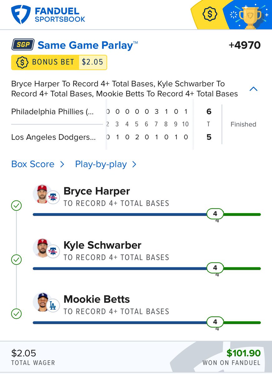 SportCapitalM's tweet photo. MLB SGP Parlay winners 😎💰💰💰😎 https://t.co/MLDuLrIC1H