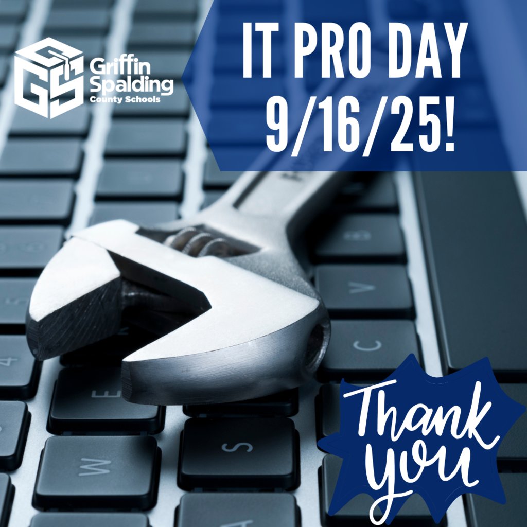 Today is IT Professionals Day! Our schools and students rely on technology for everything from lesson plans to attendance.  We appreciate the work you do behind the scenes to ensure our students, teachers and schools are always connected!