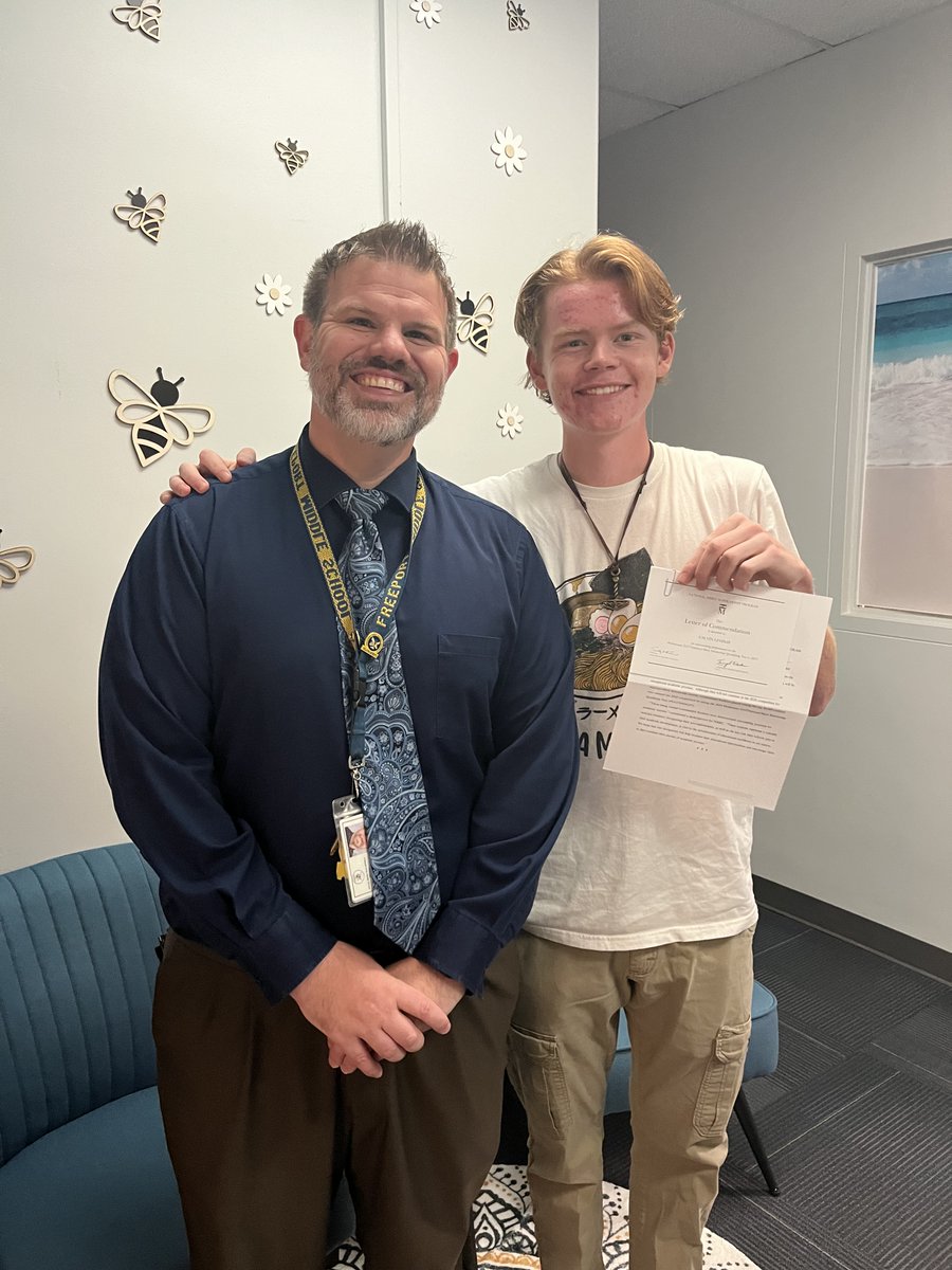 Congratulations goes out to Calvin Lindsay for being recognized as a Commended Student in regards to the 2026 National Merit Scholarship Program! Calvin was one of the top performers in the nation on his PSAT!