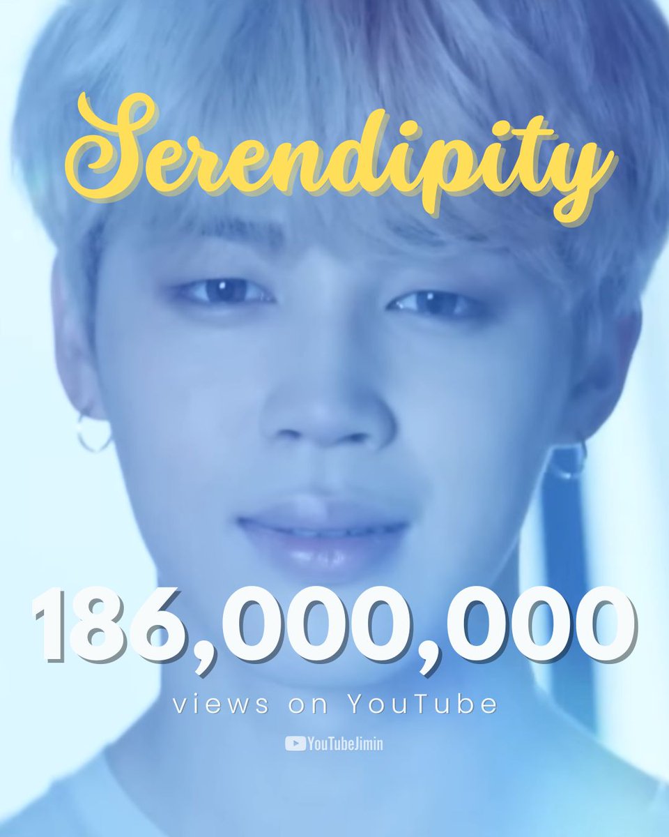 'Serendipity' Comeback Trailer has surpassed 186 million views on YouTube.

Congratulations Jimin! 🥳🎉

Keep streaming! Let's reach 200M views soon!
🔗: youtu.be/BEMaH9Sm3lQ 

#Serendipity #JIMIN #지민