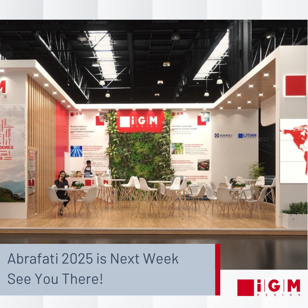iGM Resins will be there at booth C59, ready to welcome you and showcase our latest innovations and what’s coming next. 

Let’s connect in São Paulo and move the industry forward together.