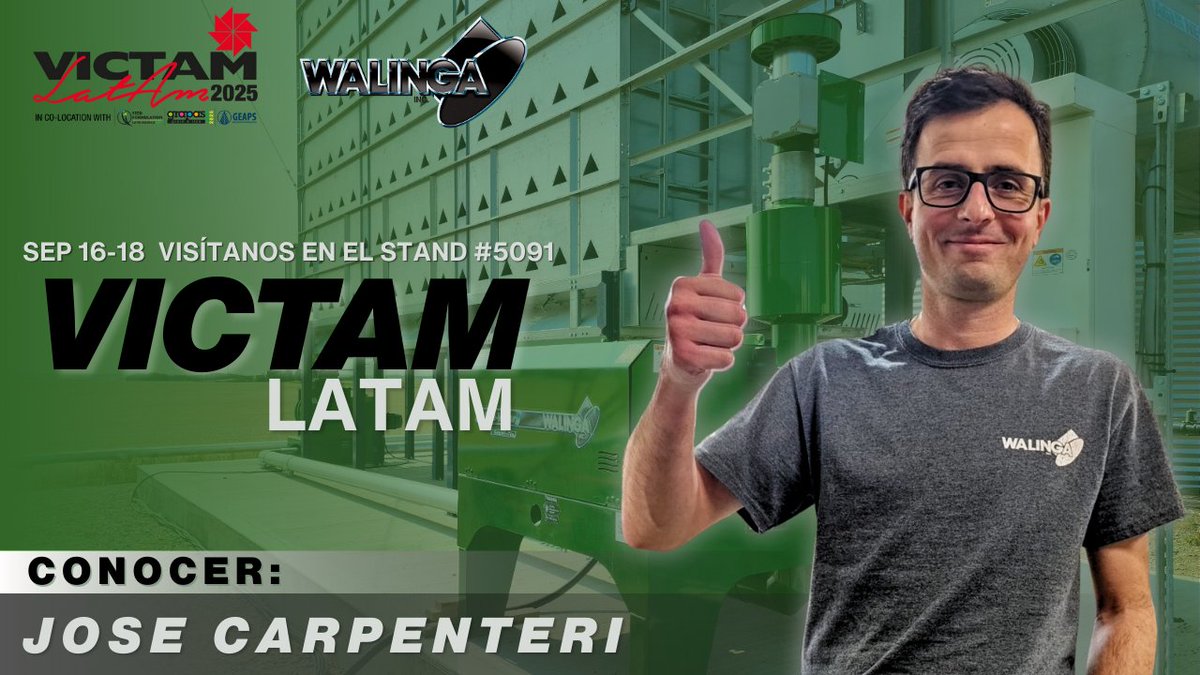 This week #walinga will be in São Paulo, Brazil 🇧🇷 Come talk #pneumaticconveying systems with Jose! #toughtobeatinthelongrun