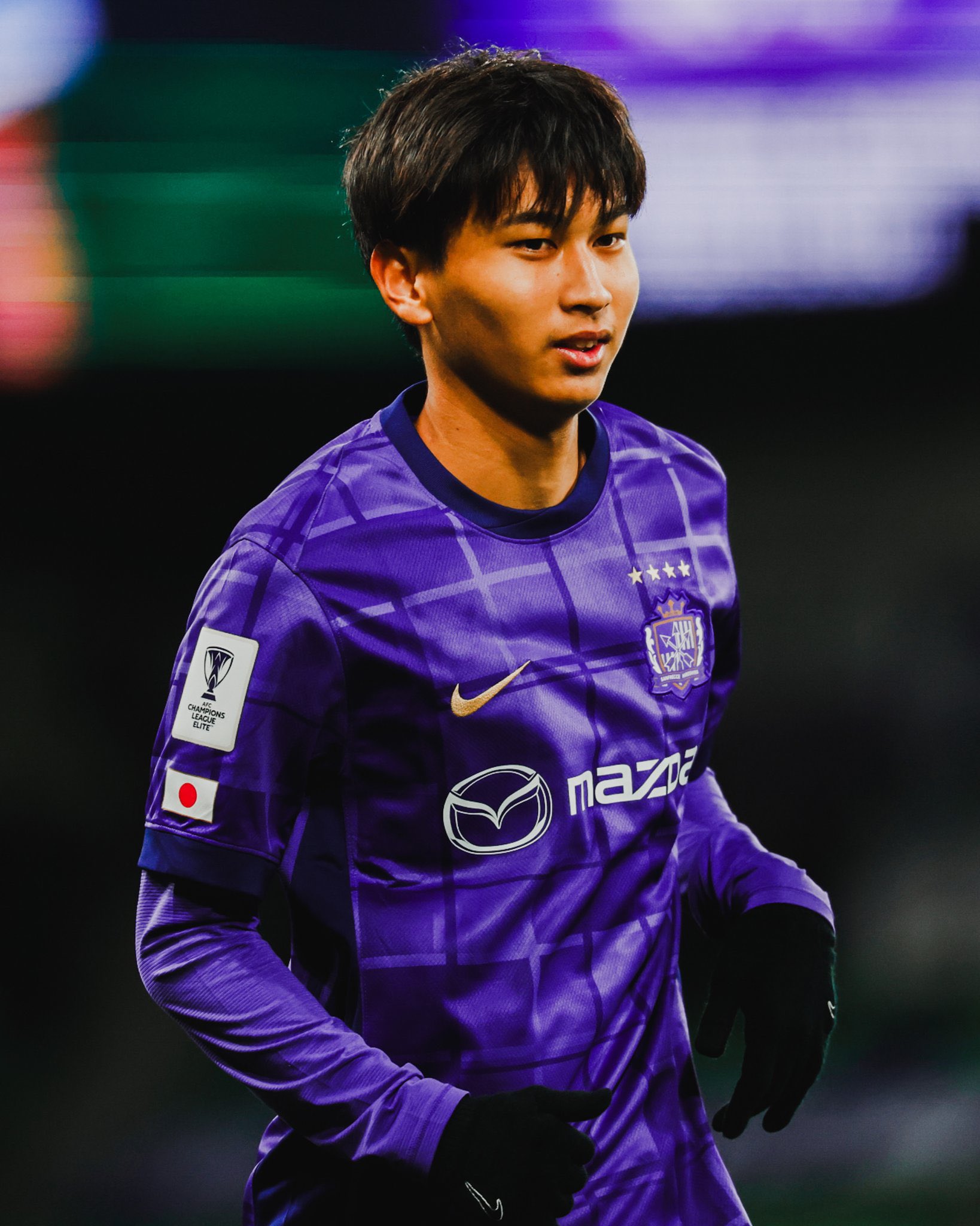 中村草太 #39 サンフレッチェ広島ACL限定ユニフォーム　ゴールド [pre-sealed]-2025-replica-