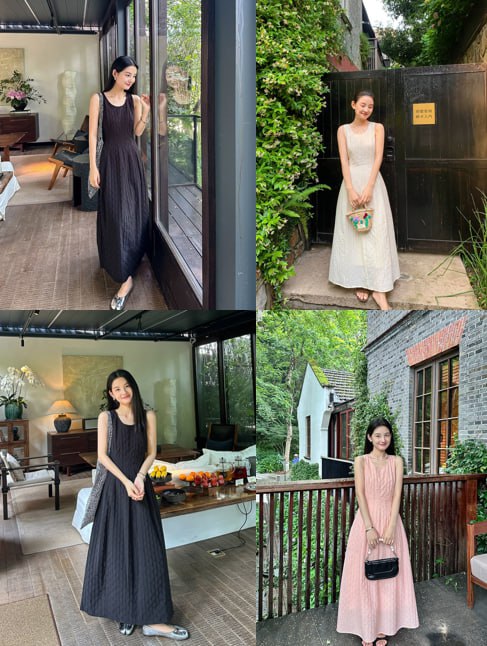 sensorial schoolhouse abatage wormhole
Salmon texture French sweet vest dress DIGM waist puffy skirt sleeveless dress for women, today's wholesale price $5-15