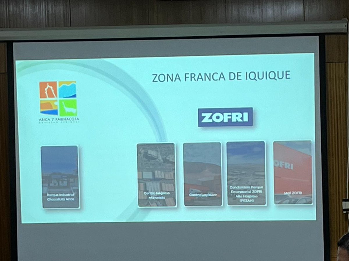 <a href="/CChCArica/">CChC Arica</a> , <a href="/asinda_arica/">Asociación de Industriales de Arica</a> , Turismo y el <a href="/gorearica/">GORE Arica y P.</a>  se reunieron para analizar propuesta de <a href="/GobiernodeChile/">Gobierno de Chile</a> en el marco de la concesión <a href="/Zofri_SA/">ZOFRI S.A</a> , la cual rechazan, ya que no aporta al desarrollo de Arica y Parinacota. <a href="/Min_Hacienda/">Ministerio de Hacienda</a> <a href="/diegopacom/">Diego Paco M.</a> <a href="/Duranasenador/">Jose Miguel Durana Semir</a> <a href="/Insulza/">José Miguel Insulza</a>
