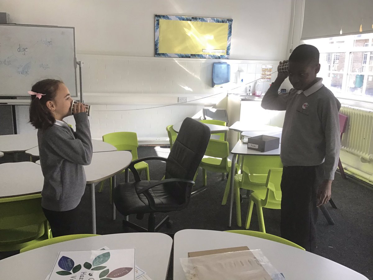 HazelburySch's tweet image. 🔊 Year 4 explored how sound travels using a classic “string telephone”! 🧶 They tested wool, string &amp;amp; twine to find out which material carried sound best. Science + curiosity = fun learning! 👏 #STEM #SoundExperiments