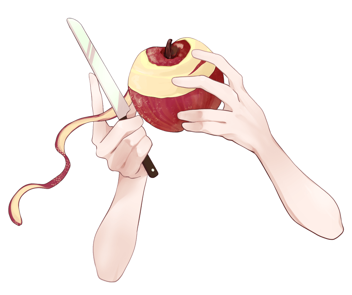 sigtaso's tweet photo. りんごの手元素材です🍎
りんごのうさぎ、まるかじり、皮をむいている手元も作りました。
手のない差分もリプ欄に繋げますので装飾にどうぞ。

ご使用の際は
フォローorリポストをお願い致します。
※利用規約は固定

#しぐたそざい
#しぐれのキッチン https://t.co/NotWv1Hn56