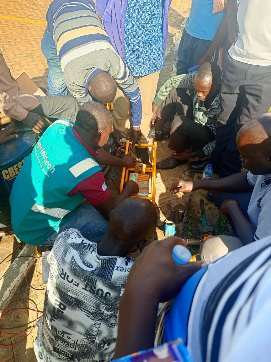 Promoting solar pumps requires some effort! 🌞💪

We are pleased to be able to count on our distributors, such as <a href="/sprinktech/">Sprinktech</a>, to convince local Ugandan governments and provide training on the installation, operation, and maintenance of solar pumps. ✅

#SolarPump #PURE