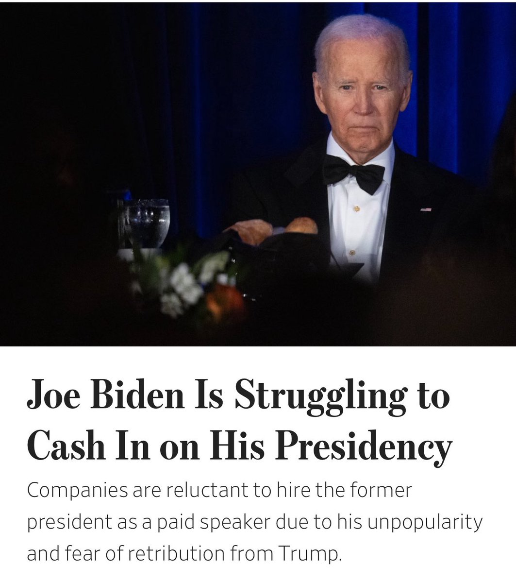 Any other reason you can think of why they wouldn’t want to hire him as a ‘paid speaker’?