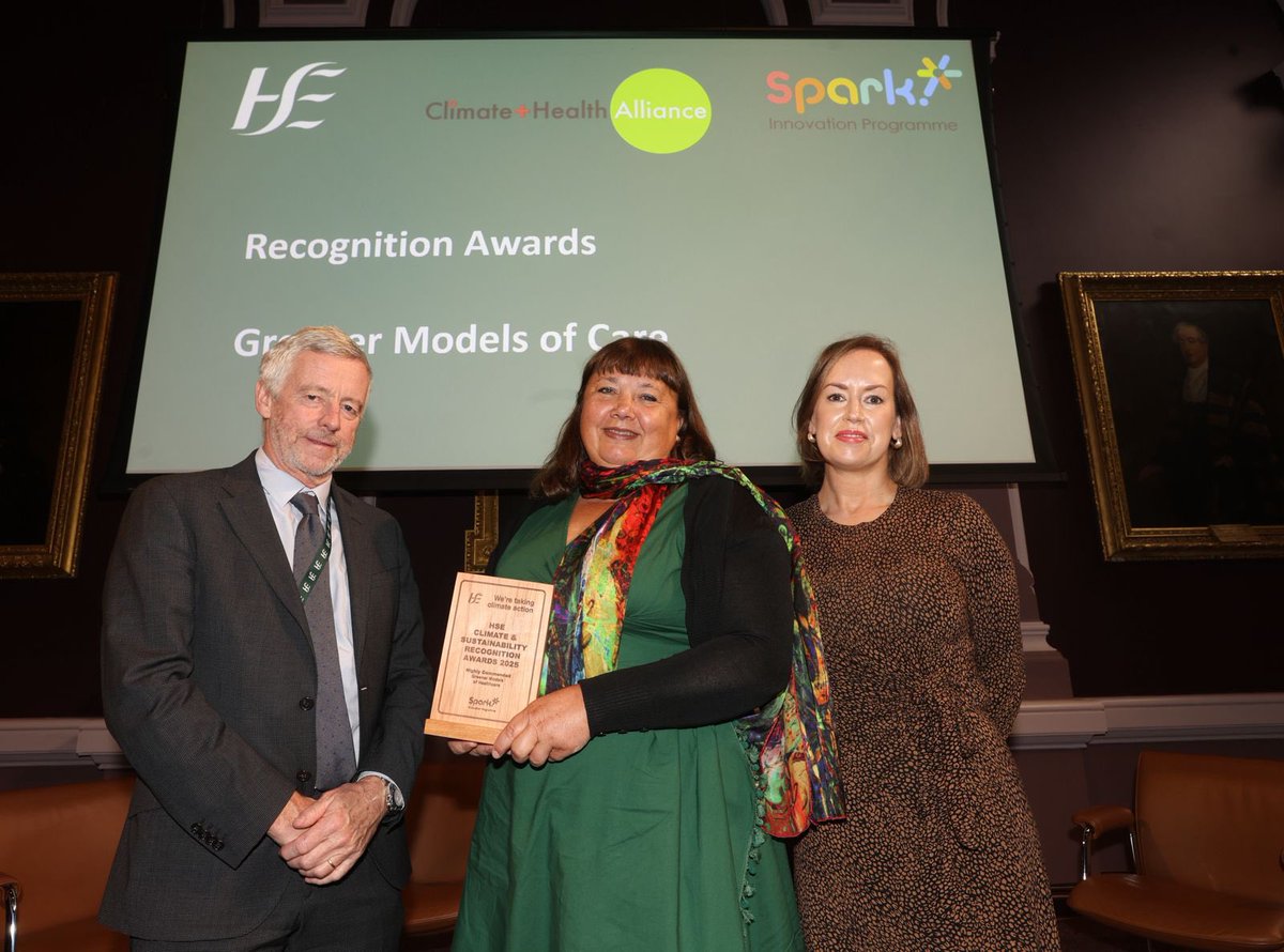 ClimHealthIre's tweet image. Congrats to the runner up of the Recognition Awards for Greener Models of Tallaght University Hospital - SPARK-funded My Green Lab certification of 36 Irish labs @TUH_Tallaght
 
#ClimateHealth – The Time is Now
 
@HSELive @ClimHealthIre @ProgrammeSpark @crowley_philip @RoisinQI