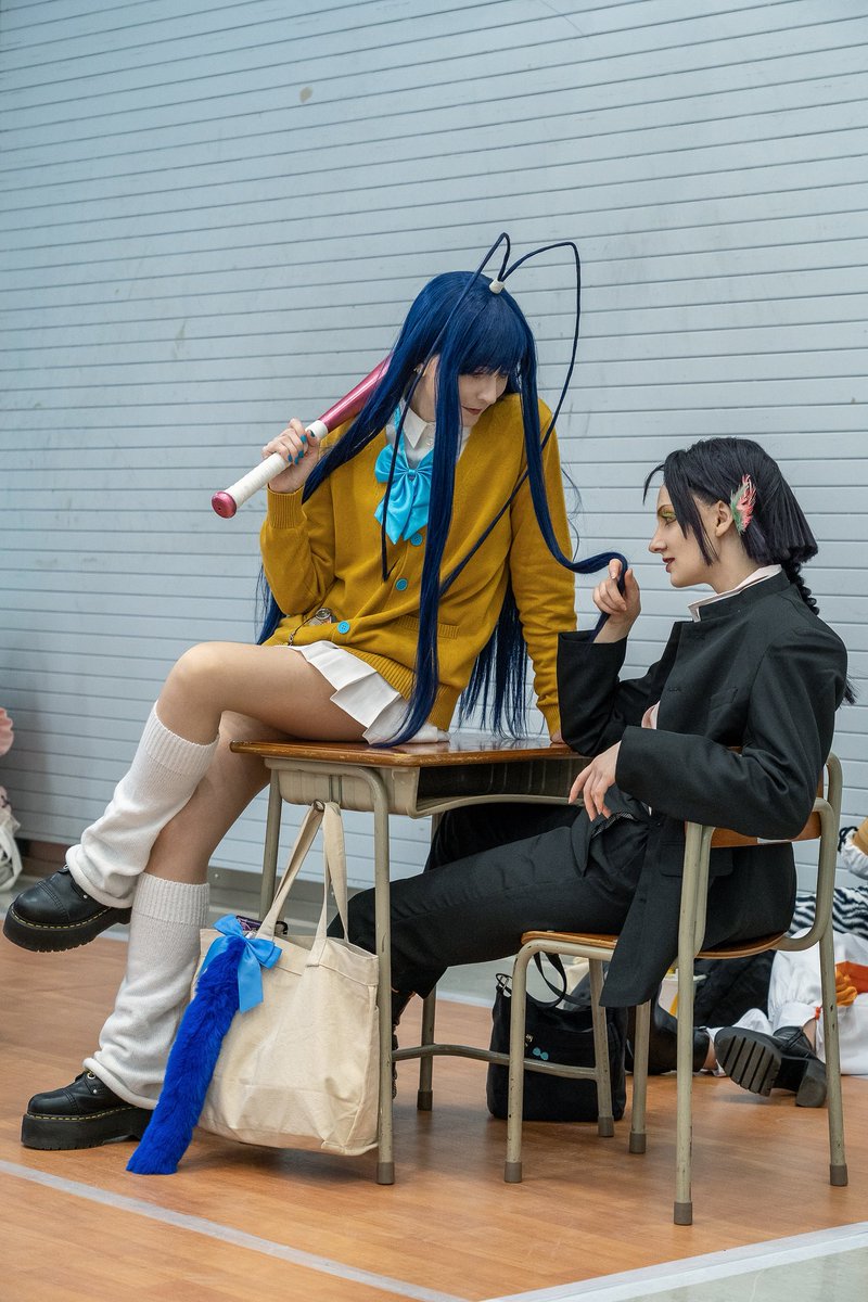 mirai12307's tweet image. ※コスプレ/cosplay
BLEACH
綾瀬川弓親vsジゼル・ジュエル
THE HIGH SCHOOL WARFARE Ver.
🦚隠してるつもりだろうけど…
🧟♀️は?!
#ブリーチコスプレ #アコスタ池袋
#コスプレイヤーさんと繋がりたい
