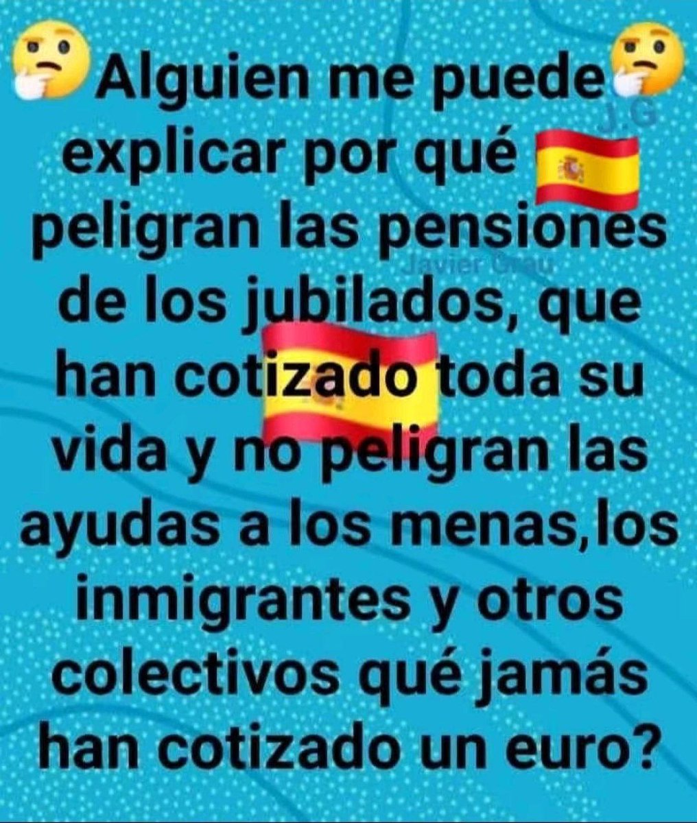 El miedo que tratan de infundir en los Pensionistas.
Si votasen todos al mismo Partido Político sería Mayoría Absoluta y se eliminarían miles de millones en Subvenciones a Vagos, Ilegales, Sindicatos partidistas y Menas que envían lo que cobran a sus países.
Arreglado.🤨🇪🇸