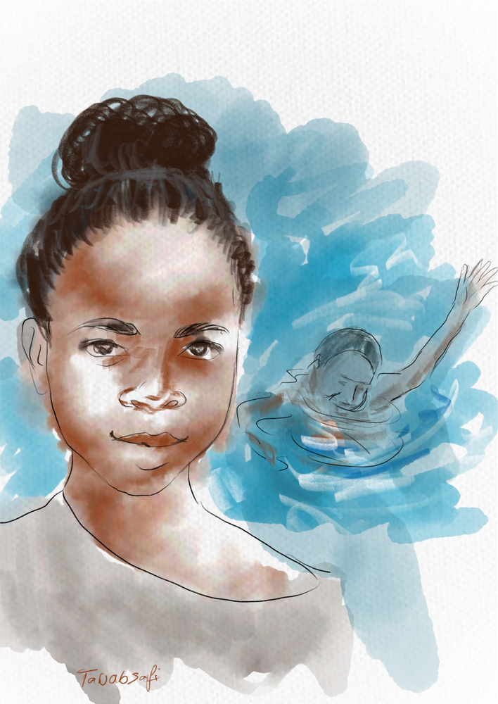 MSF_Sea's tweet photo. "I was forced to marry. My husband kept raping me and treating me badly, so I decided to leave. I travelled with my friend whose husband is in Italy, but she drowned." An Ivorian girl was only 12, when we met her onboard our rescue boat in 2016. 🖌️Humans in Transit https://t.co/jJEB1V557P