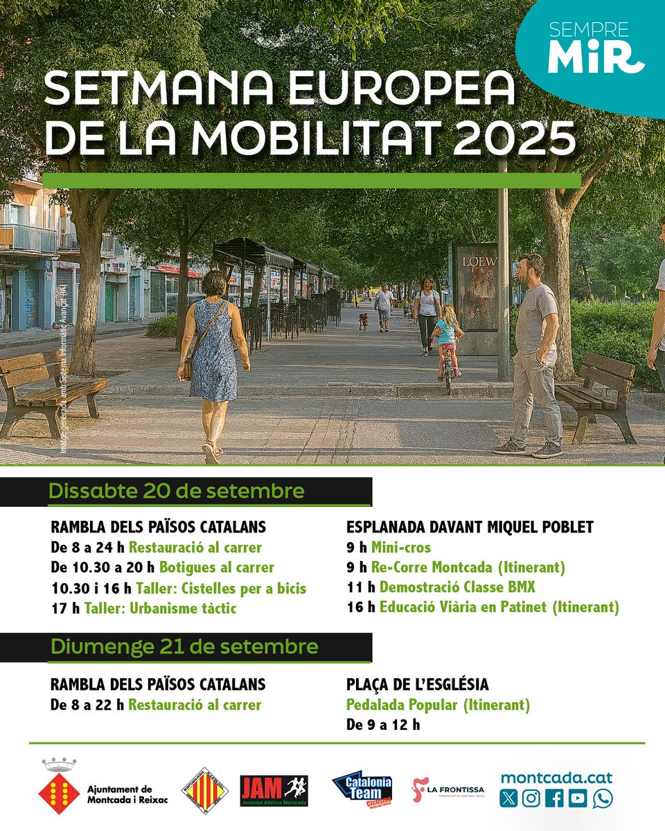 42a PEDALADA POPULAR a Montcada i Reixac, dins dels actes per celebrar la Setmana Europea de la Mobilitat
Consulta el programa 👇i inscriu-te i recull el teu regal! 
nonstoprun.com/PEDAL2025/Insc…