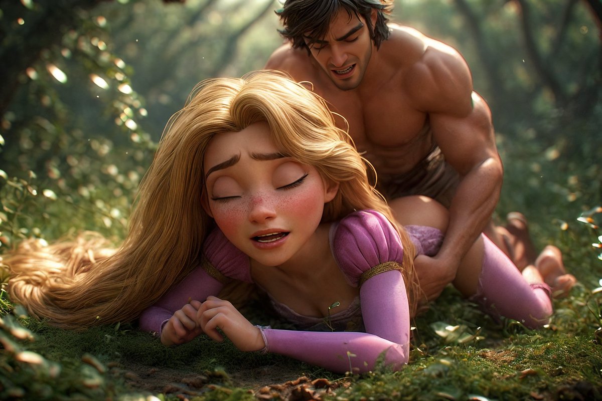 BearLustart's tweet photo. This is the real reason Rapunzel's mother kept her locked away. Cause she knew men are unable to resist her voluptuous body so they would fuck her raw in the woods.
#AIart #AIgirl #NSFWAIContent #rapunzel #disneyAI #publicsex #AIGeneration #AIgirlnsfw https://t.co/bzsFId8l4I