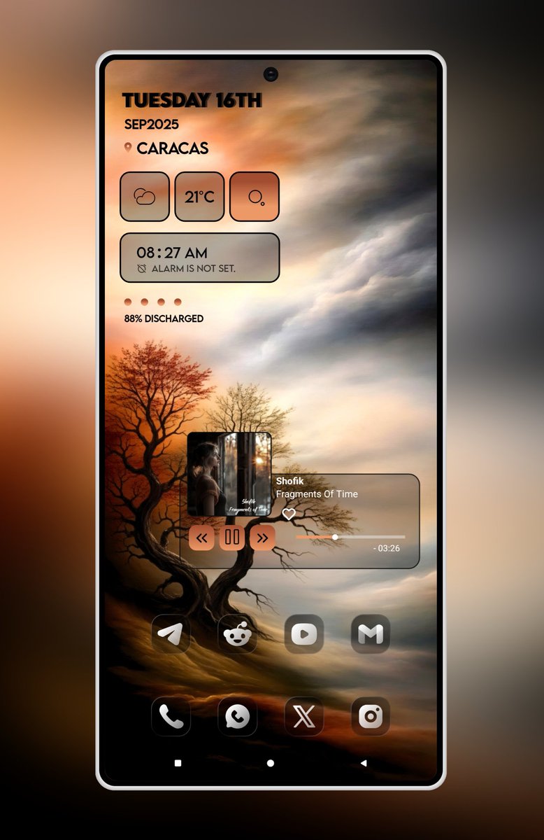 โฒษฦโฑ โฑ ษษโฒร (@guilleeduard) on Twitter photo Setup: 89/2025
Widgets: Untold kwgt
Wallpaper; Fantasy Wallpapers AI
linktr.ee/halley_apps <a href="/Halleyapps/">Halley Apps โข</a>
Icons: Glass Dark play.google.com/store/apps/detโฆ <a href="/NarikDesign/">Narik Design</a>
Mockup: <a href="/pashapuma1/">PashaPuma Design Team</a>
#SamsungGalaxyS25Ultra Setup: 89/2025
Widgets: Untold kwgt
Wallpaper; Fantasy Wallpapers AI
linktr.ee/halley_apps <a href="/Halleyapps/">Halley Apps โข</a>
Icons: Glass Dark play.google.com/store/apps/detโฆ <a href="/NarikDesign/">Narik Design</a>
Mockup: <a href="/pashapuma1/">PashaPuma Design Team</a>
#SamsungGalaxyS25Ultra