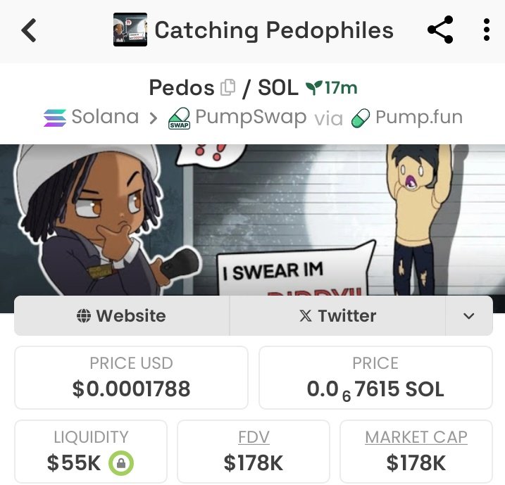 SOLAlphaSniffer's tweet image. Got into $pedos  via my private tg 

At $178k Mcap 📊 

Address;8cQynx5ZaJKwdHsuXmSn3Y16RXta7ZTyTS1hW55Gpump

#pedos