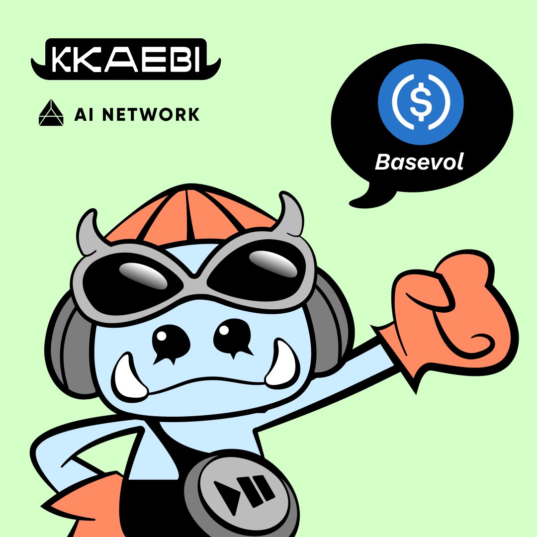 😈Kkaebi just onboarded @BaseVolApp into our #Base app⚡🎮Now you can ask  #Kkaebi about BaseVol, complete missions, and get rewards! 🧢#BaseVol makes  crypto options trading fun & accessible for everyone — no scary